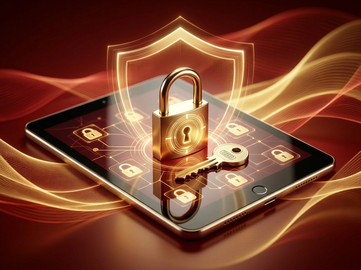 golden padlock and key tablet 202608021702